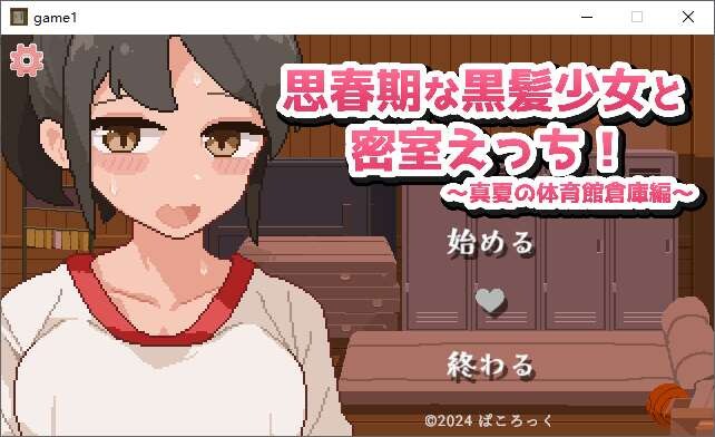 青春期的黑发少女与密室 盛夏的体育馆仓库 AI汉化版【300M】-哈哈即可的记事本